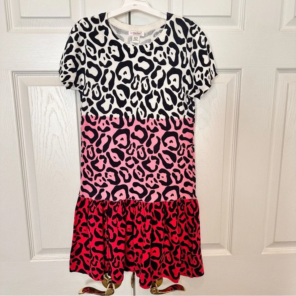 Heartstrings KC Parker Girls Sweater Dress Animal‎ Print Sz 10-12 Never Worn